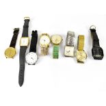 Eight vintage gentlemen's wristwatches,