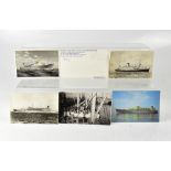 A quantity of maritime postcards, photog