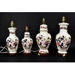 Four Masons Ironstone 'Mandalay' lamps,