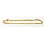 An 18ct yellow gold link bracelet, appro