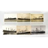 A quantity of maritime postcards and neg