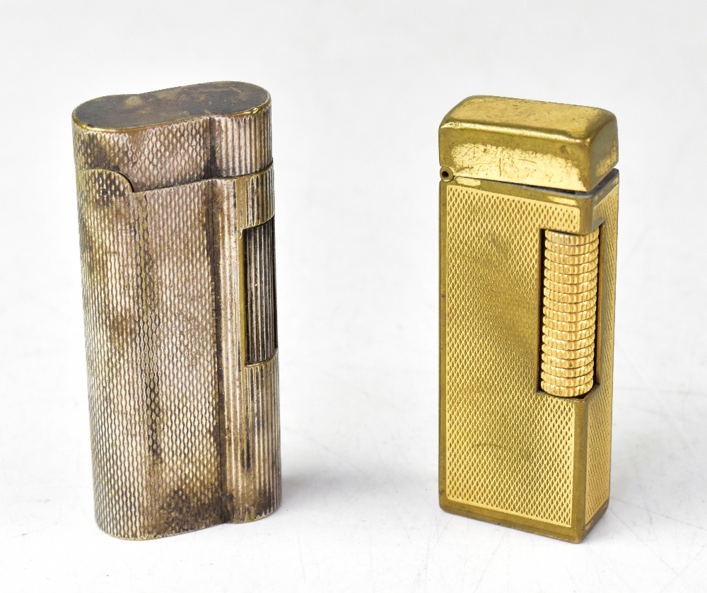 DUNHILL; two lighters comprising a yello