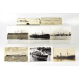 A quantity of maritime postcards relatin