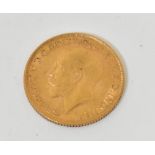 A George V 1913 sovereign, London Mint.