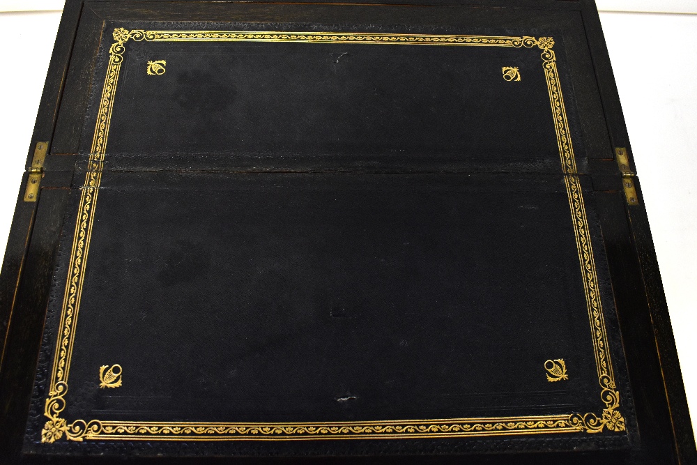 A 19th century large brass bound mahogan - Bild 2 aus 4