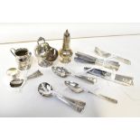 Various silver plated items to include a