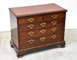An early 19th century mahogany chest dra
