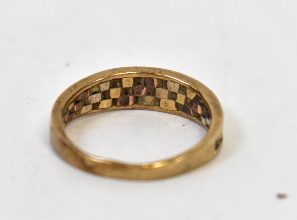 A 1980s 9ct gold ring, the oval head wit - Bild 3 aus 3