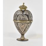 A late 19th century Continental silver h