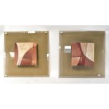 NEIL PALMER (contemporary); a pair of decorative abstract prints, with 'N.