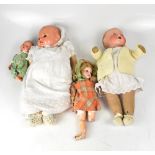 Six vintage and antique dolls of various sizes and types to include an Armand Marseilles 3902/OX