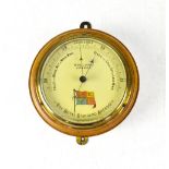 DOLLAND, LONDON; an early 20th century wall mounted ship's barometer,