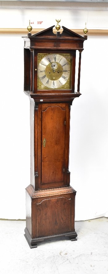 WATKIN OWEN, LLANRWST; an early 19th century oak longcase clock,