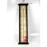 ADMIRAL FITZROY'S; a mahogany cased barometer, length approx 98cm.