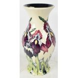MOORCROFT; a 'Duet' pattern, 2004, baluster vase, tubelined floral design, impressed factory mark,