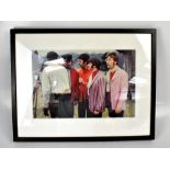 JANE BOWN; photographic print, The Beatles on the set of Strawberry Fields Knole Park, 32 x 38cm,