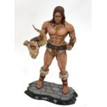 CONAN THE BARBARIAN; a model of 'Conan', height 39cm.