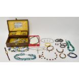 A quantity of contemporary and vintage costume jewellery,
