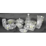 A large collection of 19th century clear, pressed and moulded glassware, mostly from the North East,