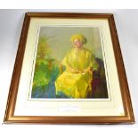 DAVID POOLE ARCA; a limited edition print, 'Her Majesty Queen Elizabeth, The Queen Mother,