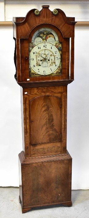 RICHARD CLARK OF BRADFORD; a 19th century longcase clock,