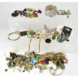 A quantity of modern, vintage and antique costume jewellery.