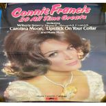 Various record shop promotional music artist posters to include Connie Francis (x3), Anne Murray,