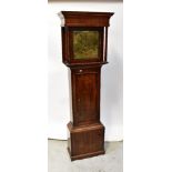 WILLS; a George III oak cased longcase clock,