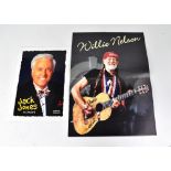 WILLIE NELSON & JACK JONES; two programmes, each bearing the stars' signature (2).