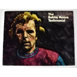 BOBBY MOORE; a testimonial booklet signed by George Best, Jackie Charlton, Jimmy Greaves,