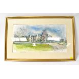 LYDIA FITZPATRICK; watercolour on paper 'Rookery Hall, Cheshire', signed in pencil and dated '92,