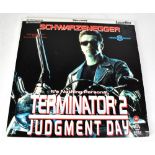 ARNOLD SCHWARZENEGGER; laser disc, 'Terminator 2, Judgement Day', bearing the star's signature.