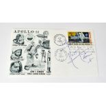 SPACE EXPLORATION; a first day cover bearing the signature of Neil Armstrong.