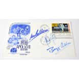 SPACE EXPLORATION; a 1969 first day cover bearing the signatures of Buzz Aldrin,