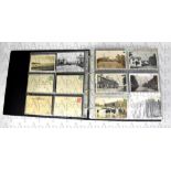 POSTCARD ALBUM; an album of vintage postcards and photographic images, North West Lancashire,