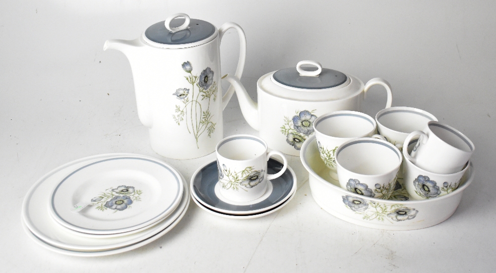 SUSIE COOPER; a dinner service in 'Glen Mist' pattern C1035, to include teapot, coffee pot,