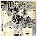 THE BEATLES; 'Revolver' LP, bearing the signatures of Patti Boyd, Cynthia Lennon, George Martin,