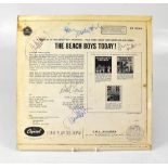 THE BEACH BOYS; 'The Beach Boys Today!', an album bearing the signatures of the band to the reverse.