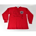 ENGLAND WORLD CUP WINNERS 1966; a reproduction long-sleeved shirt (size Small),