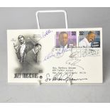 JAZZ MUSIC; a first day cover bearing several signatures, including Alice Coltrane,