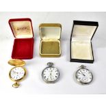 A silver plated Everite pocket watch by H Samuel, Manchester,