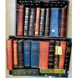 Twenty leather and cloth bound volumes, mainly from the late 19th century, to include The Quiver,