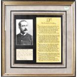 RUDYARD KIPLING; a montage comprising a black and white photograph,