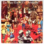 BAND AID; 'Do They Know it's Christmas?' 12" single, bearing the signatures of George Michael,
