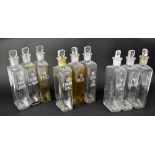 PHARMACEUTICAL INTEREST; fifteen early 20th century glass pharmaceutical bottles,