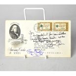 AMERICAN PRESIDENTS; a first day cover bearing twin signatures of Bill Clinton and Barrack Obama.