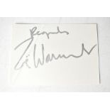 ZOE WANNAMAKER; a Madam Hooch card bearing her signature.