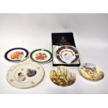 ROYAL WORCESTER; four limited edition decorative plaques from the 'Nelson Collection',