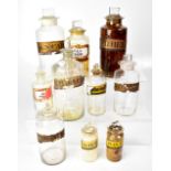 PHARMACEUTICAL INTEREST; a group of early 20th century pharmaceutical jars and bottles,