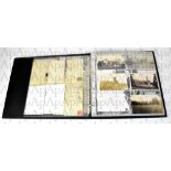 POSTCARD ALBUM; an album of vintage postcards and photographic images of North Lancashire,